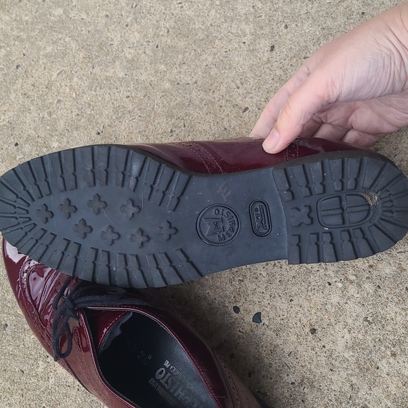 Mephisto Burgundy Patent Leather Oxfords - Picture 5 of 6